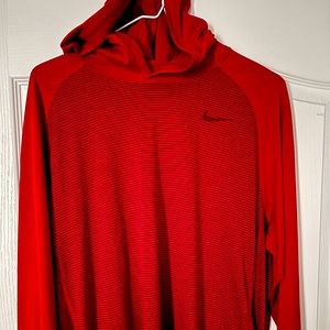 Nike dri fit long sleeve with hood